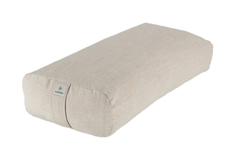 Buckwheat Hull Bolster Rectangular (light sand)